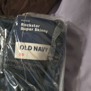 Old Navy Women's Mid-Rise Rockstar Super Skinny Jeans - Blue